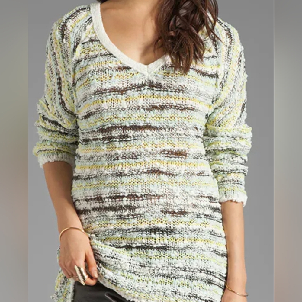 Free People Marled Songbird Pullover Sweater, Large, - Picture 7 of 7